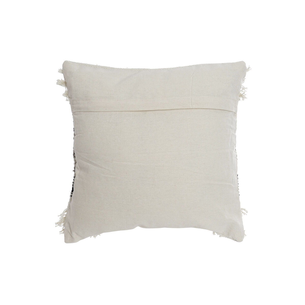 Pernă DKD Home Decor Negru Bej 45 x 10 x 45 cm Boho